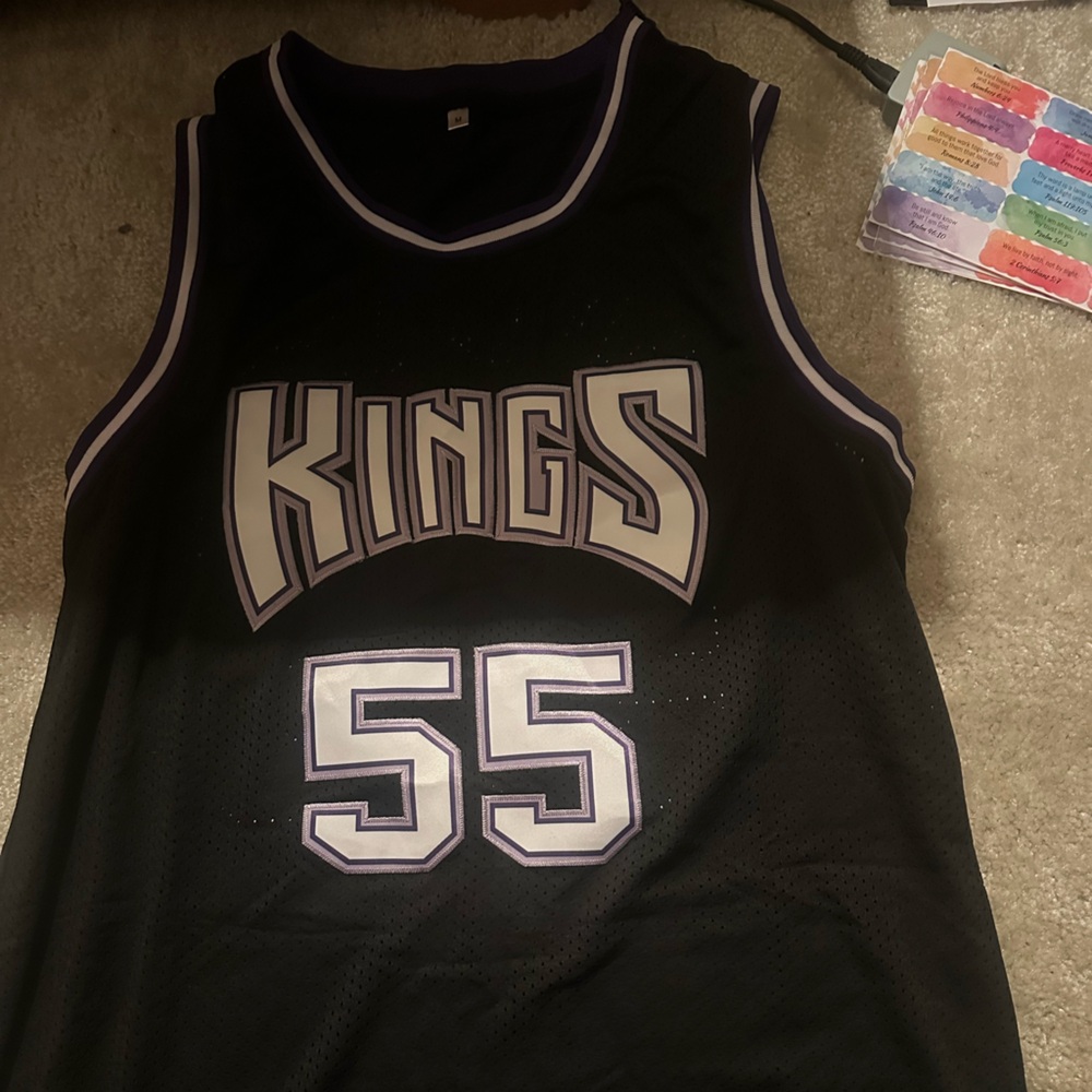 SHEIN Black and White Men's Jersey